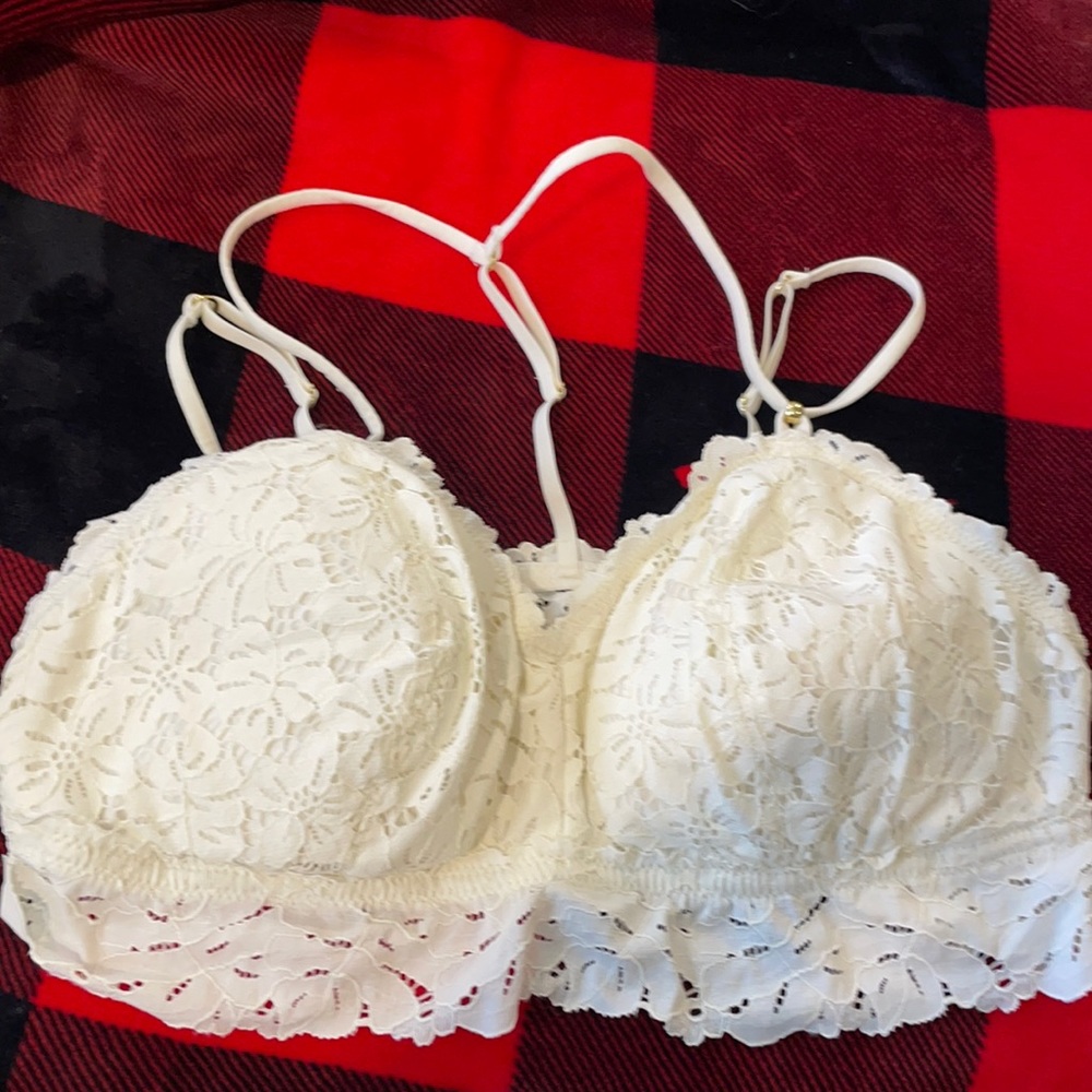 White lace Aerie bralette